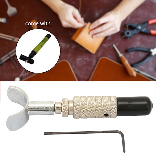 DIY Justerbar Hög Hårdhet Läder Swivel Manuell Bearbetning Carving Verktyg Blad