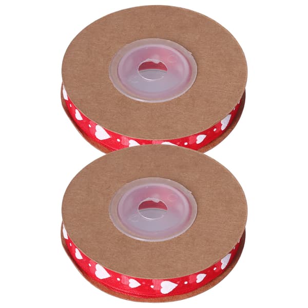 2 st hjärtband tvättbara flexibla hållbara DIY presentförpackningstillbehör för bröllopsdekorationer
