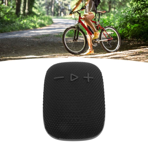 Bärbar Bluetooth-högtalare IPX7 Vattentät Mini Subwoofer med Stativ för Utomhuscykling Svart