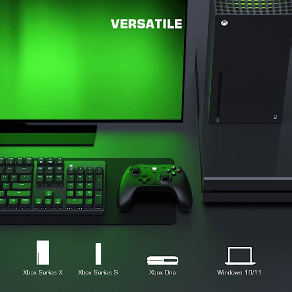 G7 Langallinen peliohjain Xbox Series X|S, Xbox One, Windows 10/11, PC-ohjainpeliohjain kartoitettavilla painikkeilla, 3,5 mm:n ääniliitin ja 2 vaihdettavaa