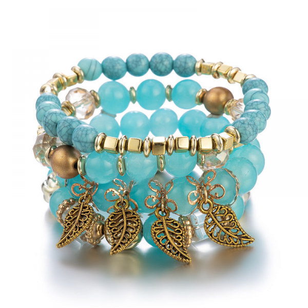 1PCS Bohemian Pärlmultilager Armband - Stapelbara Pärlarmband