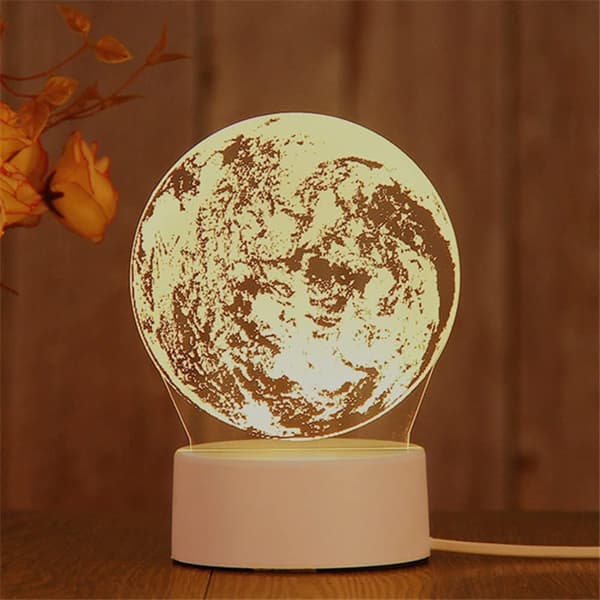 3D Lite Nattlampe, Plug-in LED-belysning for Barnerom