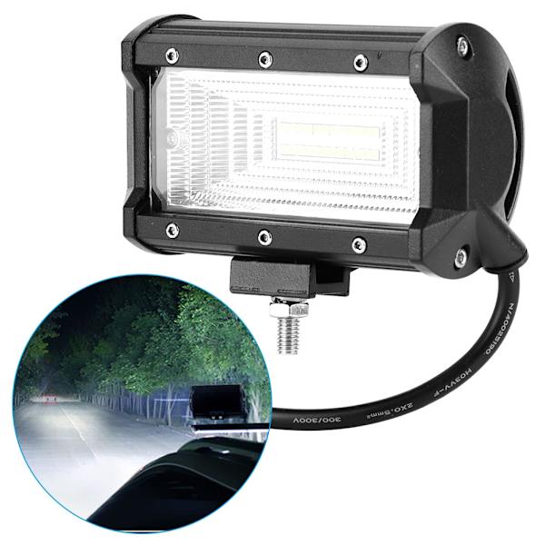 240W 2-Rækkers 5 tommer Aluminium Bil LED Arbejdslys Bar Auto Kørsel Lampe Sort