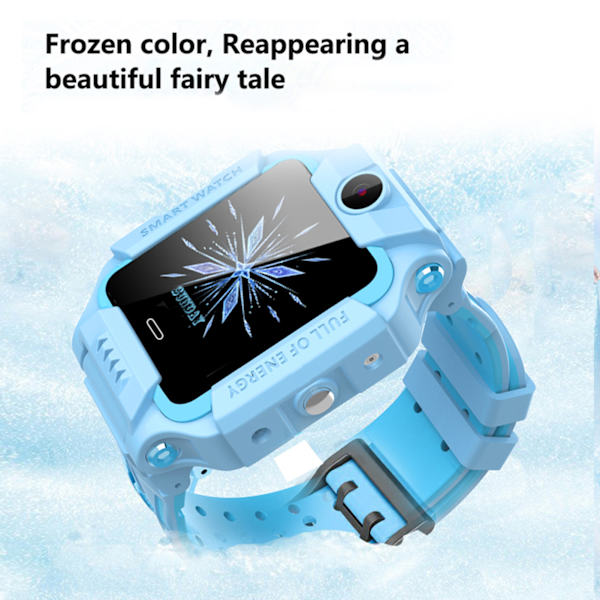 Q19 Barn Smart Klocka Vattentät Plug In Kort Kamera Positionering Armband Blue