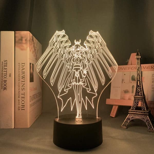 3D Optisk Illusjon Nattlys Anime Fairy Tail 3D Lampe Erz