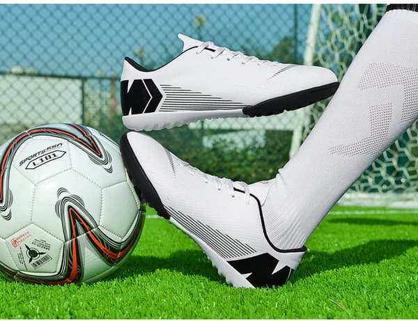 Fotballsko for menn og kvinner, innendørs og utendørs, for store gutter, AG/FG White-1 42