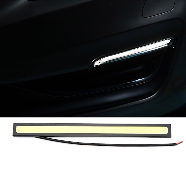 Universal COB LED DRL Dagkjørelys Tåkelys (Hvit)