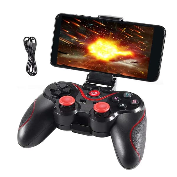 Mobil spillkontroller, trådløs Bluetooth GamePad Joystick spillkontroller for Android TV Box Tablet