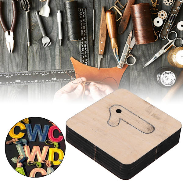 Skärmaskin Form Lädertillbehör DIY Handgjorda Kits med Järnblad för Hantverkssamling (Nummer 1)