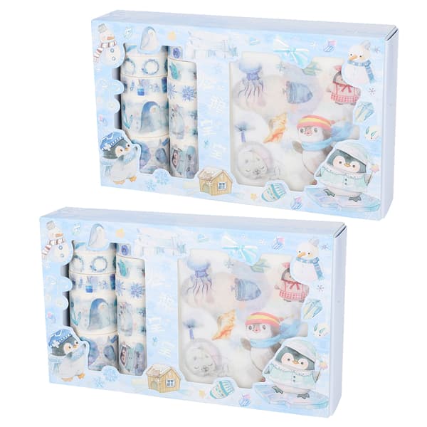 Washi Tape Sticker Set för DIY Scrapbook Notepad Presentförpackning Semesterdekoration