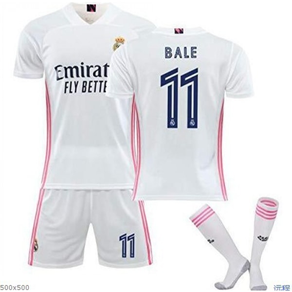 20-21 Real Madrids New Home Jersey Set Kids AdultsXL