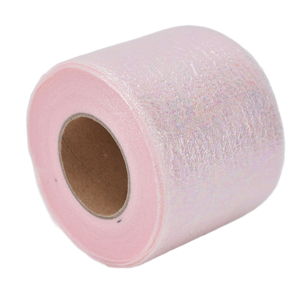 Symphony Ribbon Gradient Julband Rulle DIY Hemmagjorda Barnbåge Hårprydnad Tulle RulleLjusrosa