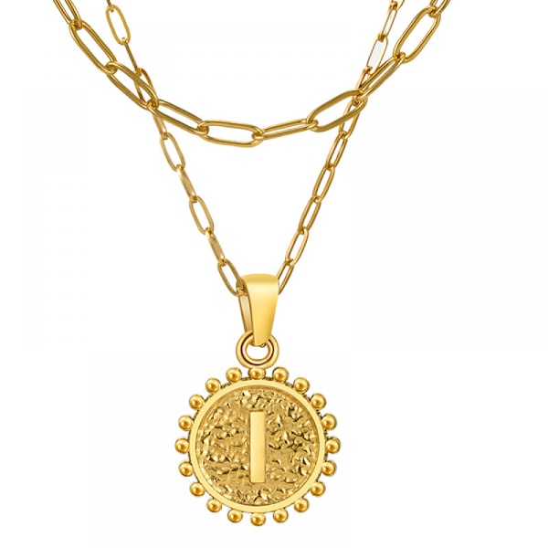 Guld Initial Halsband för Kvinnor Flickor,  Nätta Lager Halsband