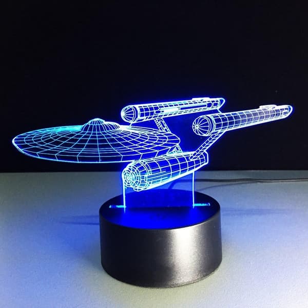 3D Illusionslampe b b-8 Robotter Natlampe 3D Natlampe til