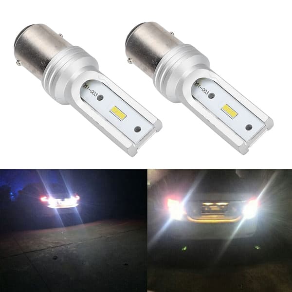 2 st 1157 72W 8000K Stoppbromsljus Vit Ljus med Dekoder 12-24V Universal