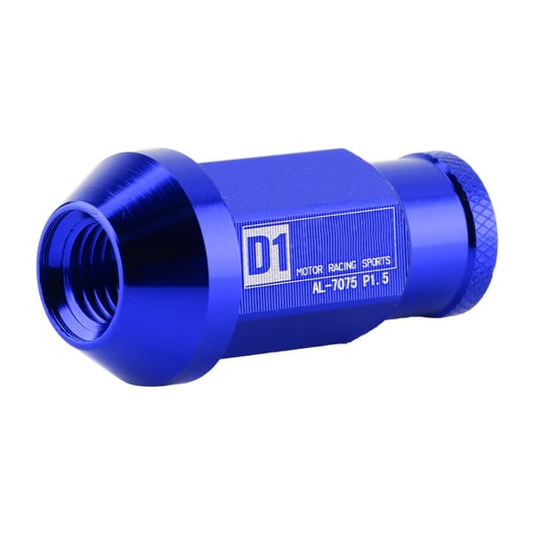 Bilskruv Racing Hjul Aluminium Mutter M12X1.5 (Blå)