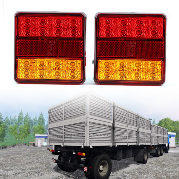 22LED Baklykt Nummerplate Lampe Høy Lysstyrke IP67 Vanntett for Lastebiler Tilhenger Lorry