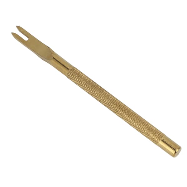 Lærspiss Meisel 4mm Rustfritt Stål Anti-Skli Håndtak Design Skarpt Gull Lærhull Meisel 2 Tenger