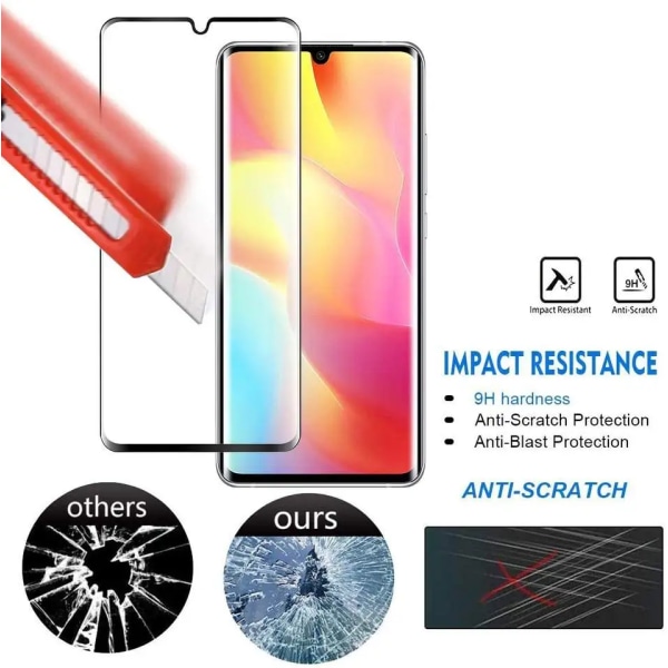 2PCS Full Cover Härdat Glas För Xiaomi Redmi 9 Skärmskydd Glas