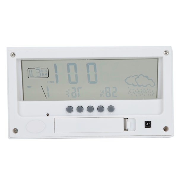 Alarmklocka LED Temperatur och Luftfuktighet Digital Display Natt Användning Ögonskydd Klocka