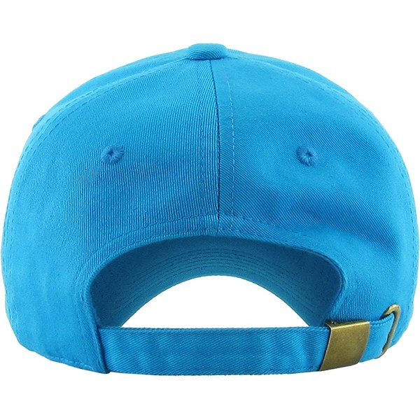 Låg profil bomulls keps män damer baseball keps pappa hatt Adjus Blue