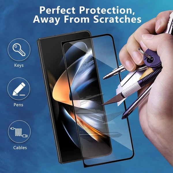 3 st härdat glas för Samsung Galaxy Z Fold 4 skärmskydd telefon härdat glas skyddsfilm