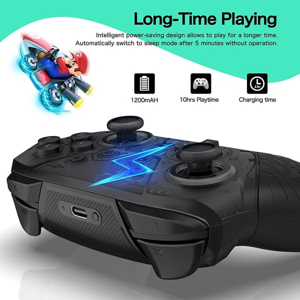 Trådlös Pro-kontroller Gamepad Kompatibel med Switch Suppo
