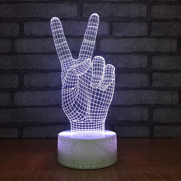 3D Piratskib Natlamper 3D LED Natlys Bord Skrivebord Opt