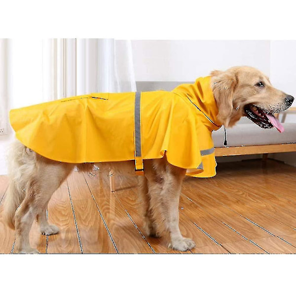 Hunde Regnfrakke Hætte Slicker Poncho Til Små Til Store Hunde A