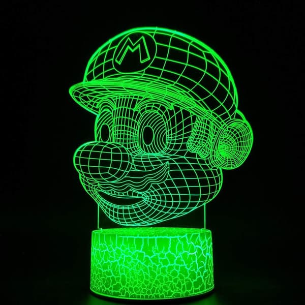 3D Illusjon Nattlys LED Skrivebordslampe Berøringskontroll 7 Farger