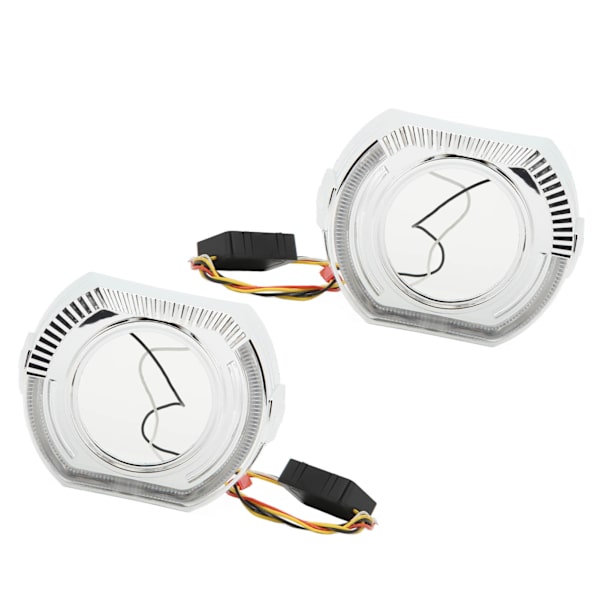 LED Angel Eyes Halo DRL Bezel Shrouds 12V 5W Venstre Højre Ringdæksler til 3 Tommer Bi Xenon LED Dobbeltlinse Forlygte Hvid Gul Lys