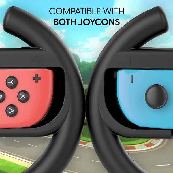 Nintendo Switch Racing Wheel Controllers för Joy-Con - Gamin Red