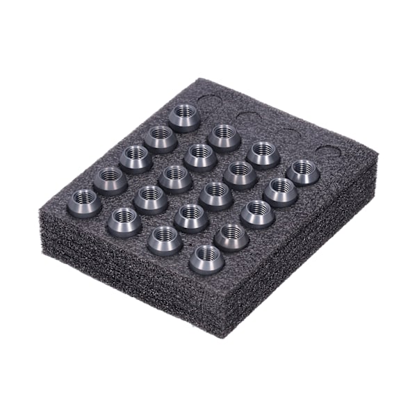 20 kpl Vannemutterit M12x1.5 Kierre 1.3 tuuman Korkeus 7075-T6 Alumiini Lukitusmutterit Tiitaniväri