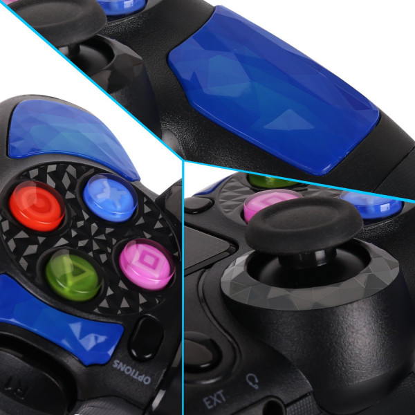 Cool trådlös PS4-kontroller kompatibel med Playstation 4 S Blue