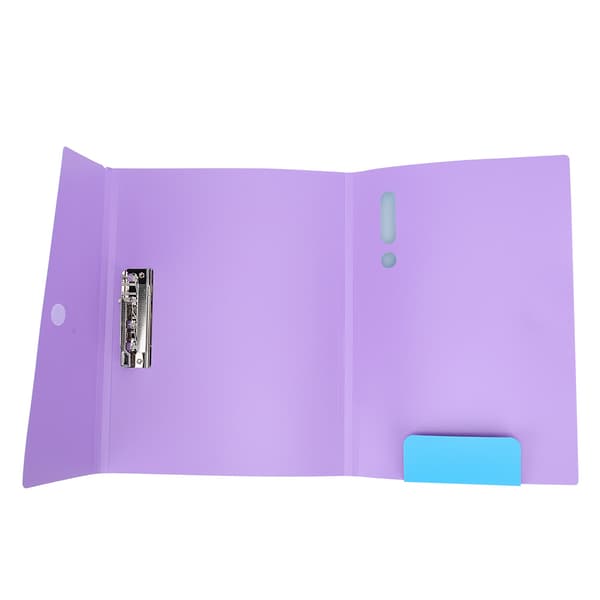 Farget dokumentmappe Sterk kraft Sterk A3/A4 testpapir klips Dokumenter mapper (Blå)