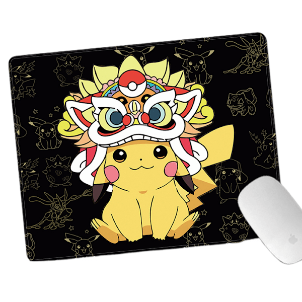 Musemåtte anime musematte skridsikker musematte 260*210mm musematte sort