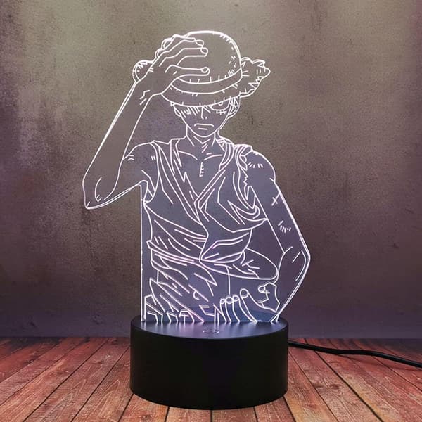 Flot Monkey D Luffy 3D LED Natlampe til Anime-fans 16