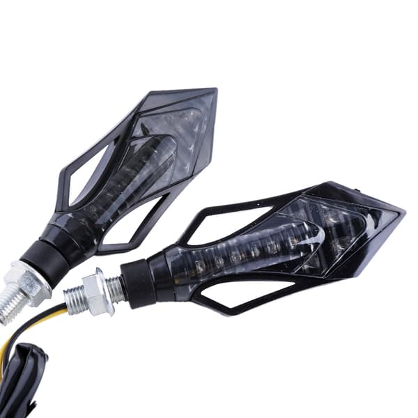Universal Motorcykel LED Blinklys Indikatorlampe Grøn