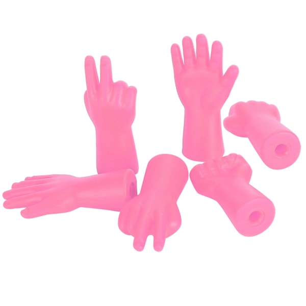 6 stk nålebeskyttelse skridsikker sweater pin beskytter strikning forhindre tab af nåle tilbehør (rose rød)
