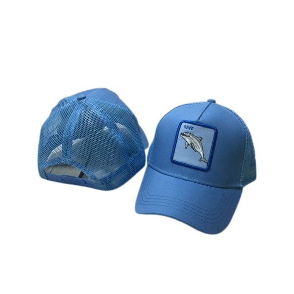 Animalformad broderad basebollkeps mode personlighet hej R