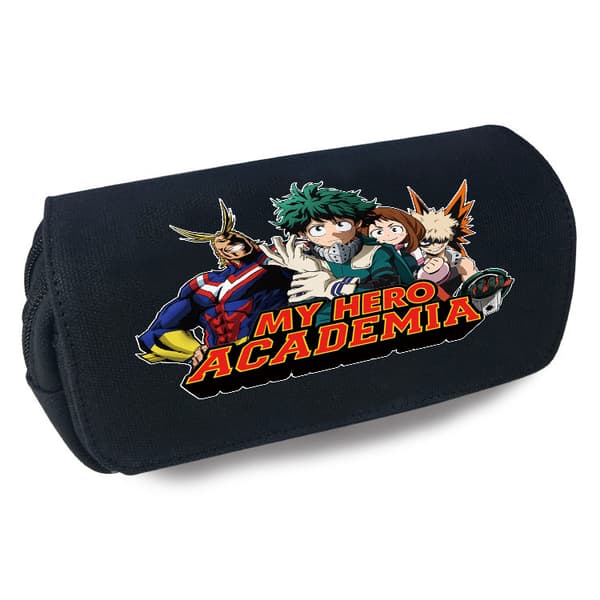My Hero Academia Canvas Rymlig Dubbelskikts Pennfodral C