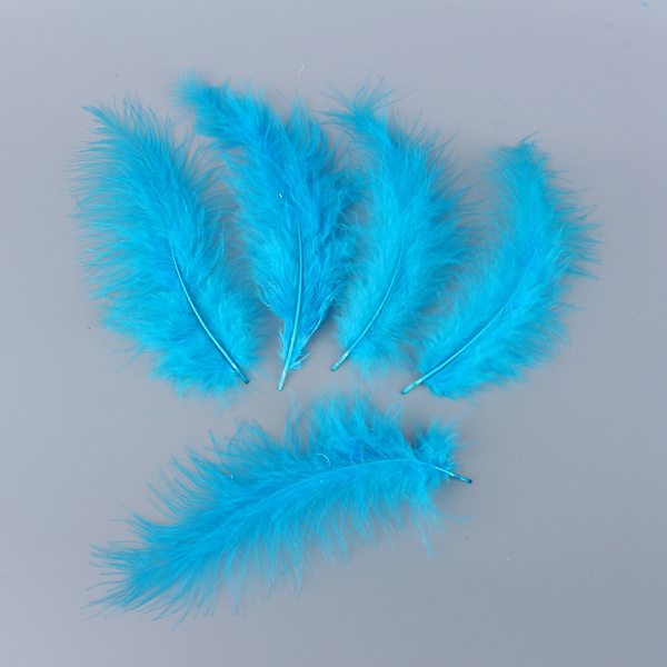 200 stk. Fluffy Marabou Fjer til Kortfremstilling i Valgfrie Farver