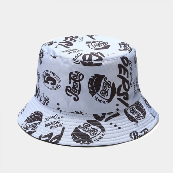 Sød Bucket Hat Strand Fiskerhatte til Kvinder, Vendbar D Green
