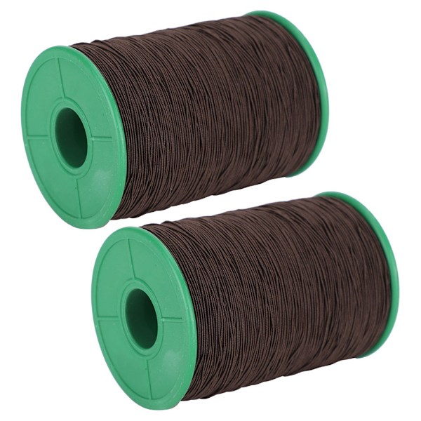 2 ruller elastisk snor perler tråd armbånd halskæde perlefremstilling sort 1mm 350meter/rulle