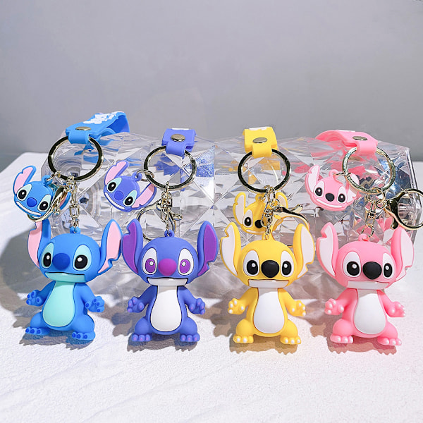 Piirroshahmo avaimenperät tytöille ja pojille, söpö Kawaii avaimenperä, reppuavaimenperä tarvikkeet ranneke avaimenperä auton riipukset, yllätys syntymäpäivälahjat Yellow