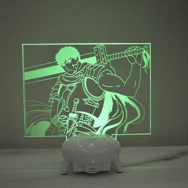 Anime Berserk 3D Lampe Nattlys 3D Guts Illusjonslampe for