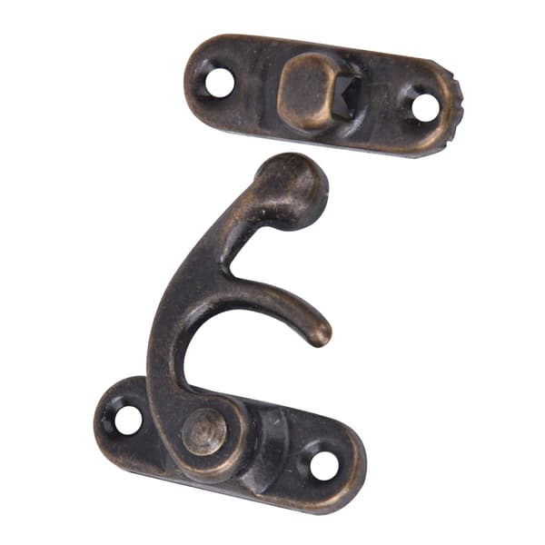 30 st Hasp Hook Retro Style Järn Spänne Hook Hasp för Smycken Presentaskar 3,2 x 2,8 cm Brons Höger Spänne Hook Hasp