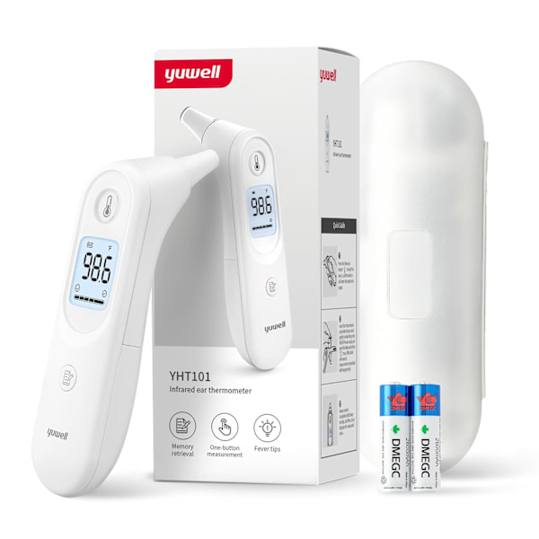 Termometer, Digital Örontermometer för Vuxna, Spädbarn, Småbarn och Barn – Snabb, Skonsam och Exakt
