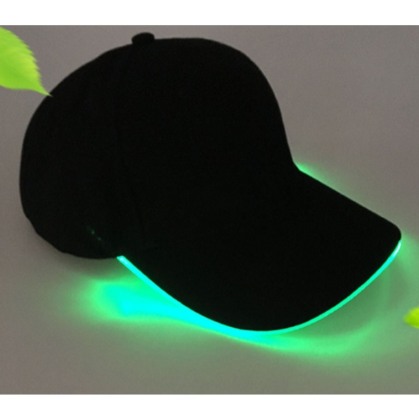 Män Kvinnor LED Baseballkeps LED Ljus upp Hatt Flash Glow Rave C