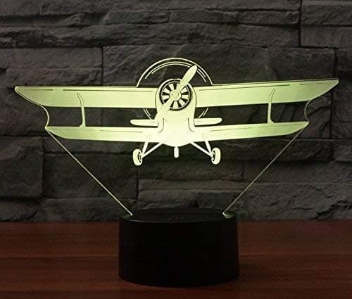 3D Fly Nattlys Lampe Illusjon Nattlys 7 Fargeendringer